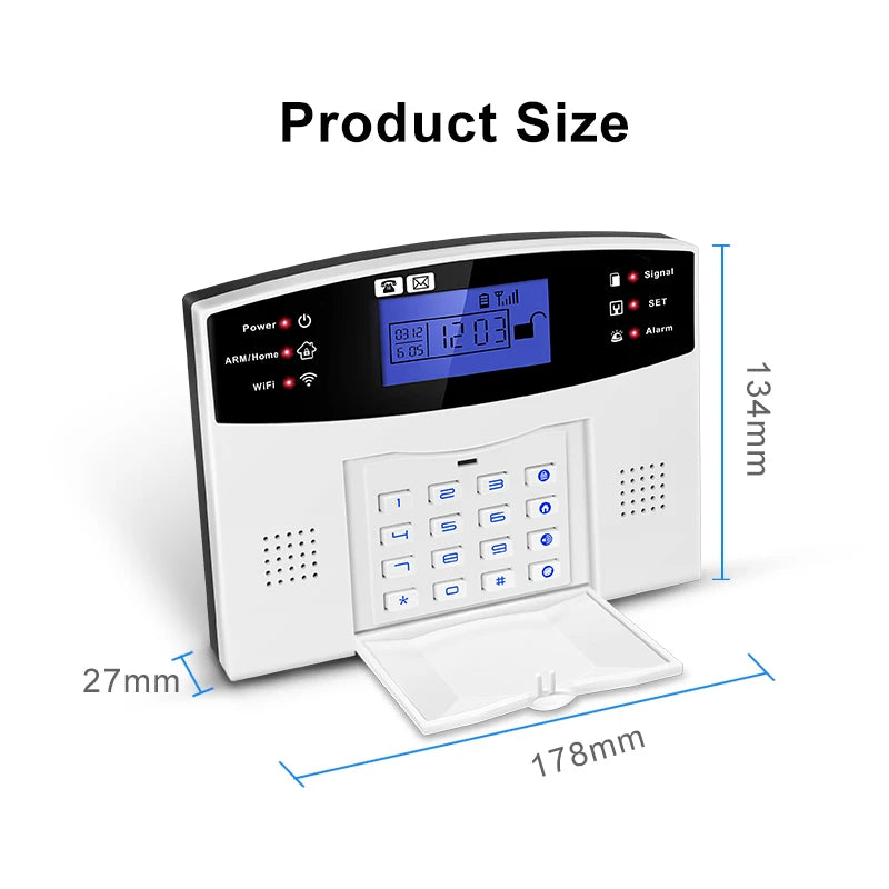DYGSM – Système d’Alarme Maison Connecté 4G + WiFi Tuya, Sécurité Sans Fil avec Sirène 120 dB et Contrôle via Application Smart Life