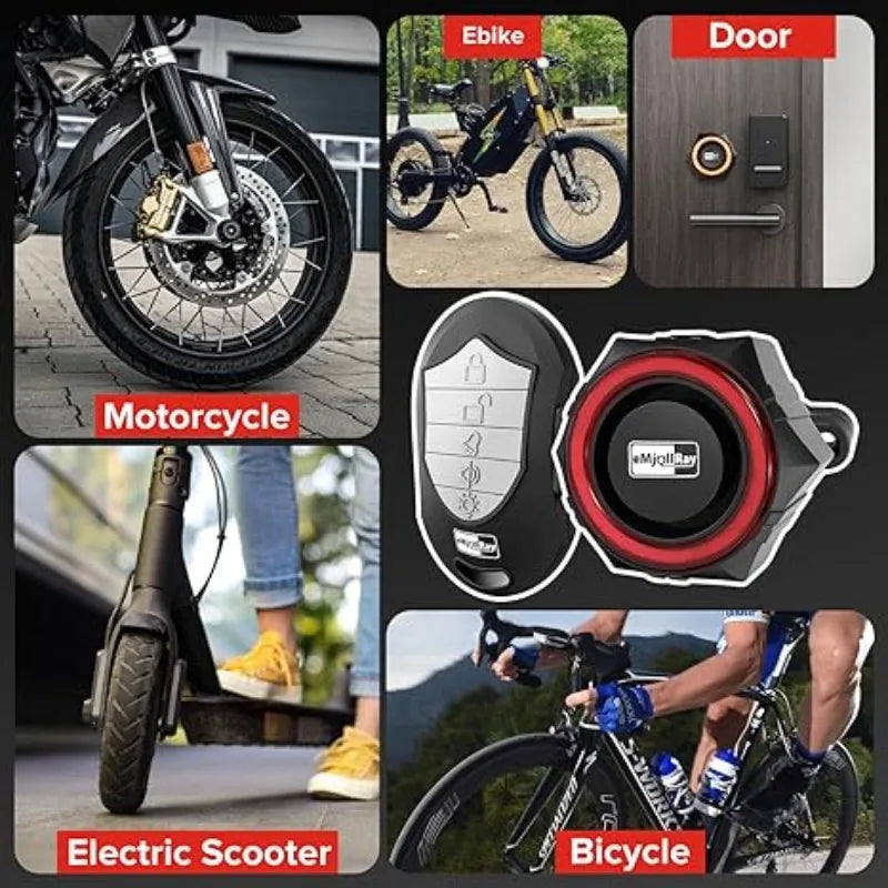 Antivol Sans Fil Étanche 110 dB mit Fernsteuerung – Bewegungsmelder für Fahrräder, elektrische Trottinetten und Motorräder 