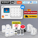 KERUI W184 – Sistema de alarma Casa 4G y WiFi Tuya con Livraison Rapide desde Europa, Kit Sans Fil con Capteurs y Protección Anti-Intrusión 