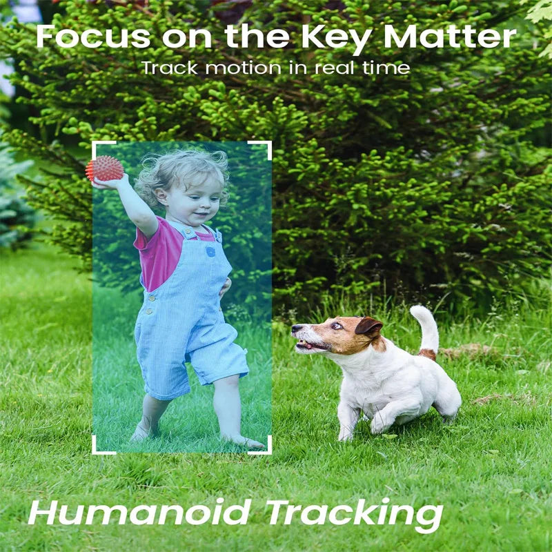 Caméra de Surveillance Extérieure DEKCO 3MP PTZ WiFi – Vision Nocturne Couleur, Suivi Intelligent, Audio Bidirectionnel, Dôme IP66