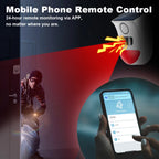 Solar-WLAN-Außenalarmanlage mit PIR-Detektor ONENUO 108WT – 120 dB, Schutzart IP65, Steuerung über Anwendung