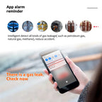 Detecteur de Fuite de Gaz WiFi Connecté Tuya avec Écran et Alarme Vocale – Alarme Gaz Intelligente pour Cuisine, Maison, Camping-Car et RV