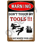 Panneau Vintage CCTV en Métal 20 x 30 cm – Plaque Murale “Vidéosurveillance 24h” pour Bar, Garage, Café et Maison