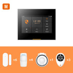 Staniot H501-4G – 433-MHz-WLAN-4G-Netzwerk-Alarmsystem mit taktiler Tastatur, kompatibel mit Tuya und Smart Life