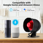KERUI H01 Sistema de Alarma Casa WiFi Tuya con Sirène 433MHz - Kit Seguridad Sans Fil Compatible Alexa y Google Home