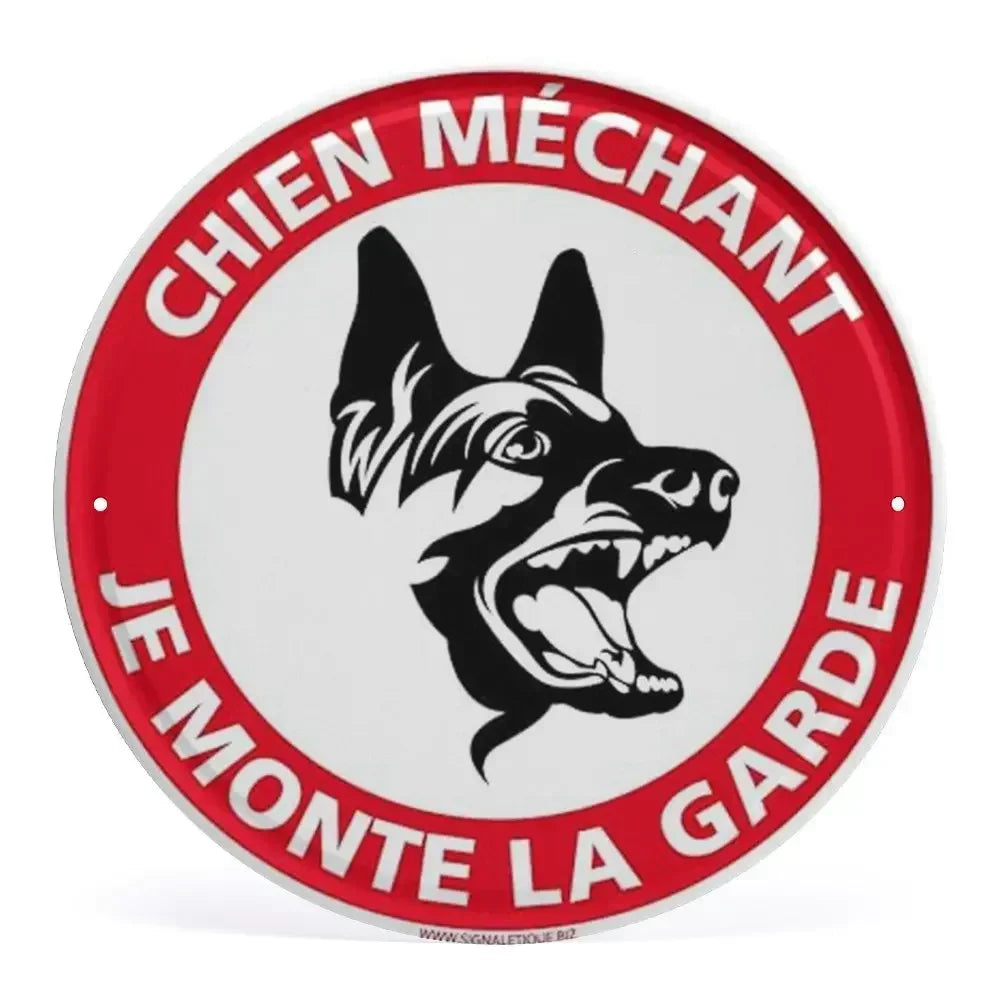 Panneau Rond en Aluminium “Propriété Privée – Accès Interdit – Vidéosurveillance” 20 cm – Signalisation de Sécurité Extérieure et Intérieure