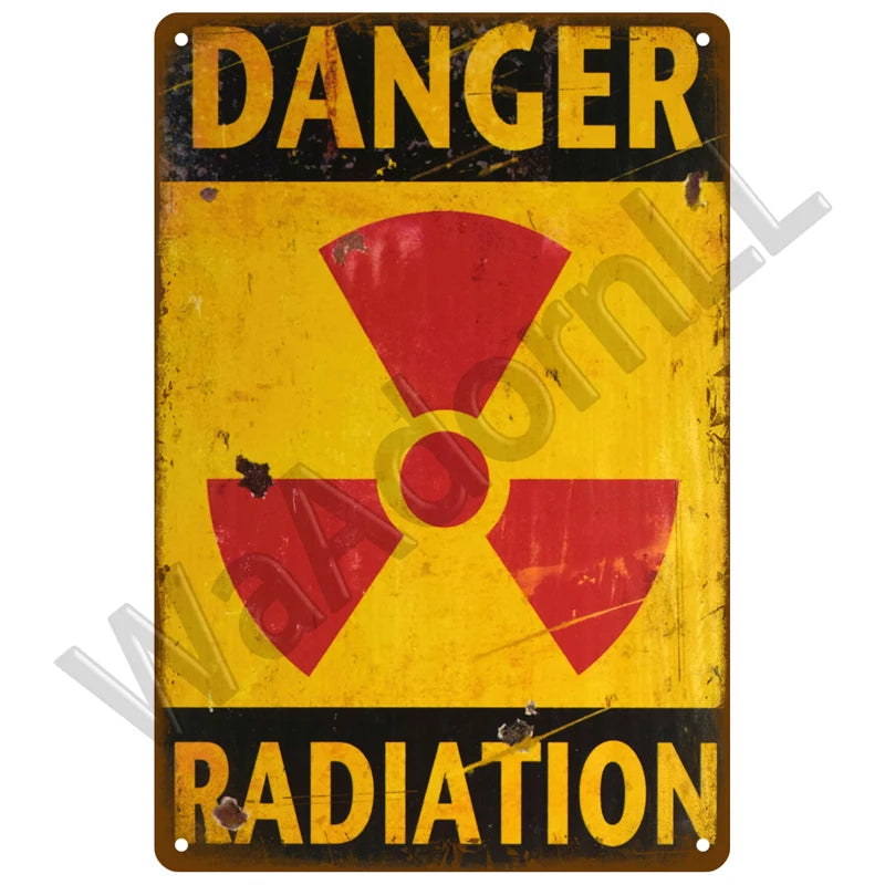 Plaque Métal Rétro “Attention Zone Sous Surveillance” – Panneau Décoratif Vintage 20x30 cm pour Maison, Garage, Bar et Atelier