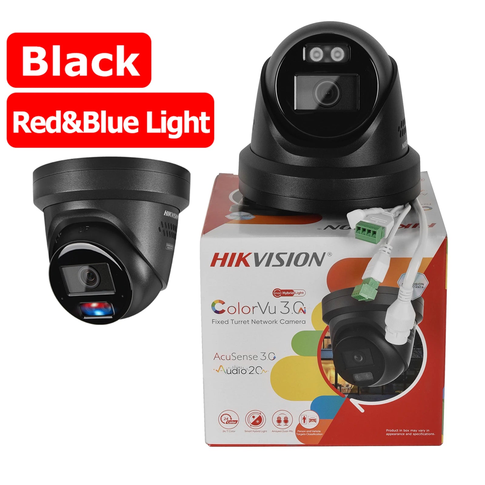 Caméra IP Hikvision 4K 8MP ColorVu 3.0 AcuSense 3.0 avec POE – Vision Couleur 24/7, Audio Bidirectionnel et Éclairage Hybride Intelligent