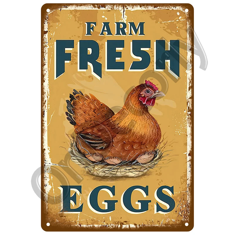 Panneau Vintage CCTV en Métal 20 x 30 cm – Plaque Murale “Vidéosurveillance 24h” pour Bar, Garage, Café et Maison