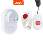 TOPVICO Pulsera SOS WiFi Tuya – Sistema de alerta de urgencia para personas mayores con buscapersonas sin filtro y notificaciones Smartphone