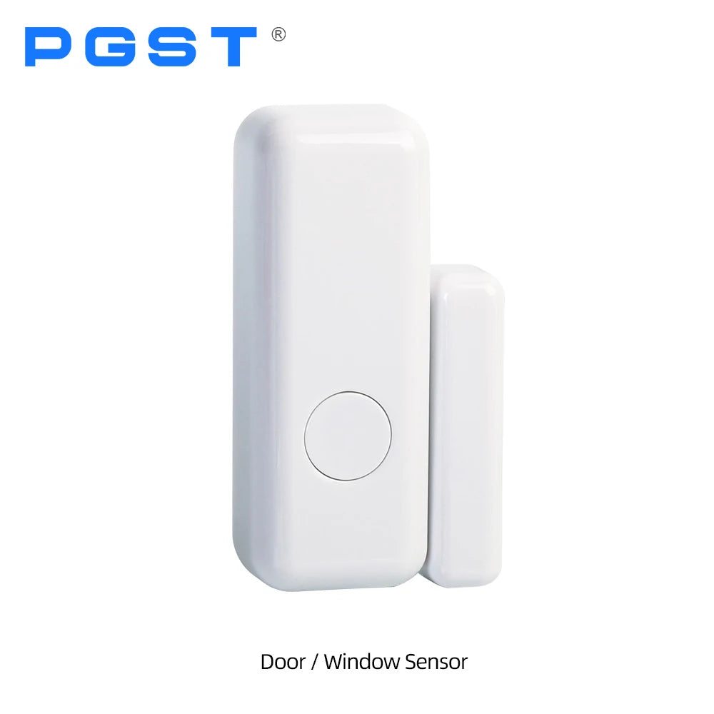PGST – Détecteur d’Ouverture Porte et Fenêtre Sans Fil 433 MHz pour Système d’Alarme Maison