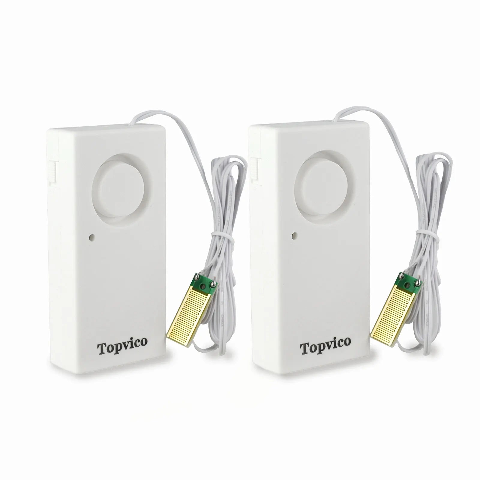 Detecteurs de Fuite d'Eau TOPVICO TP-206W (Lote de 5) – Alarma de inundación 120 dB para protección de casa y lugares 