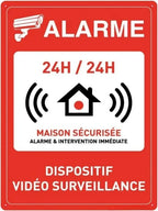 Panneau de Sécurité en Aluminium Renforcé – Vidéosurveillance, Propriété Privée, Accès Interdit pour Entrepôt et Locaux Professionnels