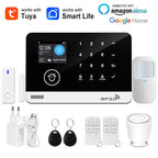 Earykong ER-G03 - Sistema de alarma Maison Connecté Tuya WiFi &amp; GSM, Clavier Tactile, RFID, Écran Couleur, Seguridad Sans Fil Anti-Intrusion