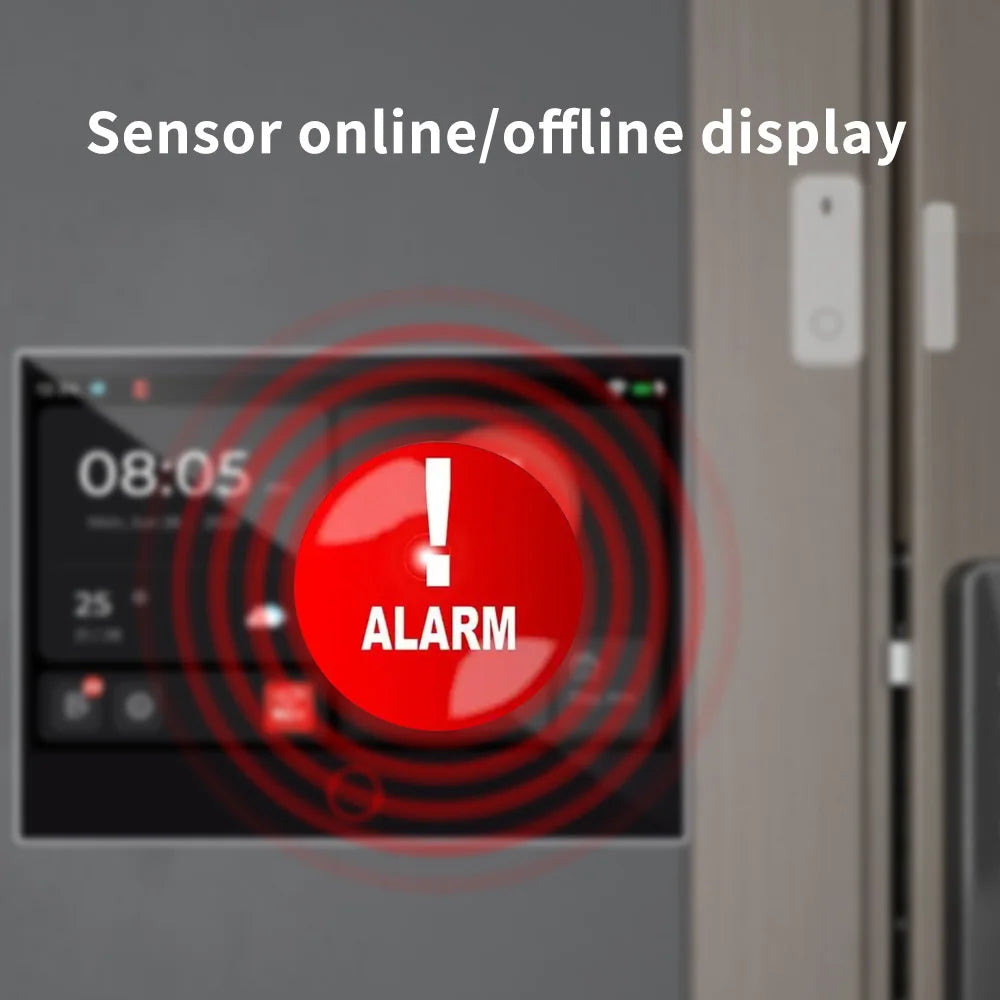 Système d’Alarme Maison Connecté Tuya WiFi 4G Earykong ER-G74 – Écran Tactile, Sirène, Contrôle App, Compatible Alexa et Google