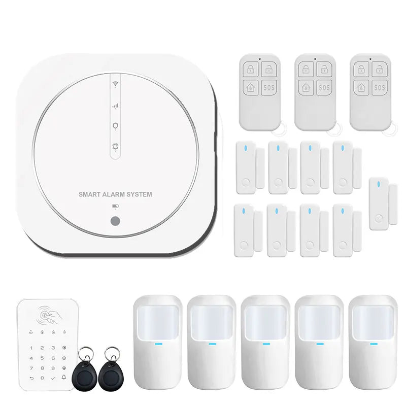 ZUIDID G13 – Sistema de alarma Maison Connecté Tuya WiFi &amp; GSM, Seguridad Sans Fil 433 MHz con Capteurs, Sirène y Control Vocal