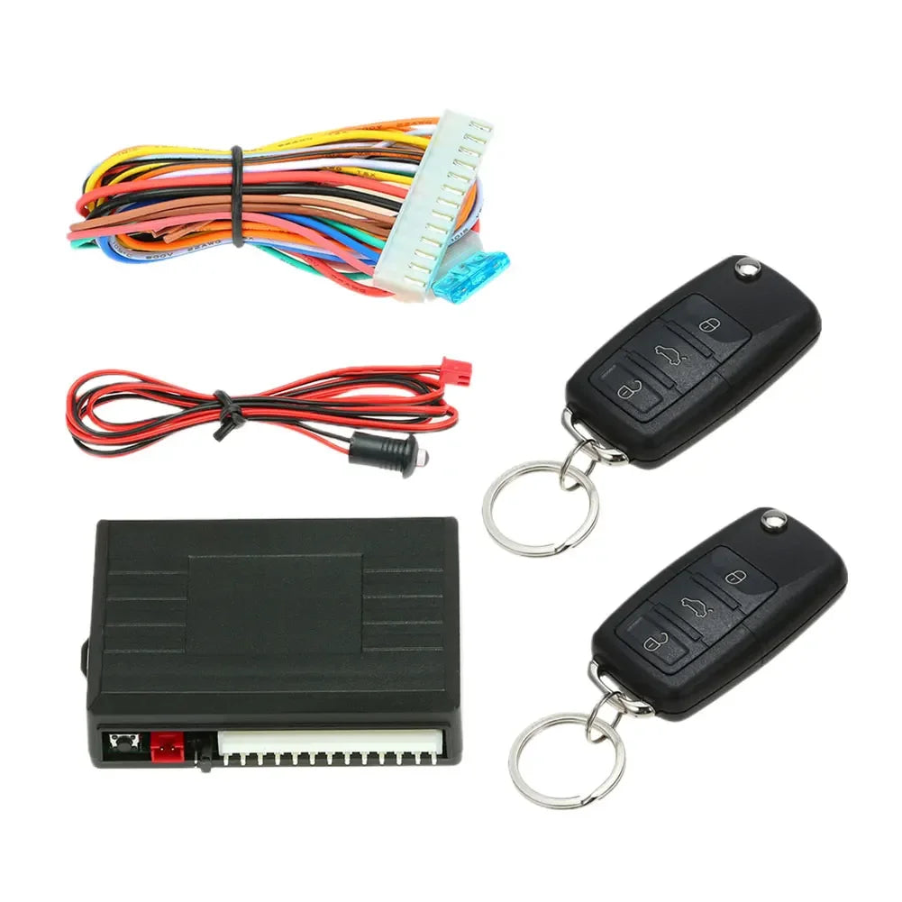 Kit Verrouillage Centralisé 12V con Télécommande – Sistema de apertura y cierre a distancia universal para coche 433,92 MHz 