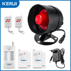 KERUI DLB – Kit Alarme Maison Sans Fil con Sirène Puissante 110 dB, Sistema Anti-Intrusión Autónomo para Interior y Exterior 