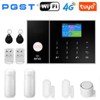 PGST 108-4G - Sistema de alarma Maison Connecté WiFi 4G Tuya Smart Life, 433 MHz, Écran y Clavier, Compatible con Alexa y Google