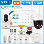 KERUI W181 – Système d’Alarme Maison Connecté WiFi & GSM Tuya avec Détecteur de Mouvement, Capteur de Porte et Compatibilité Caméra IP