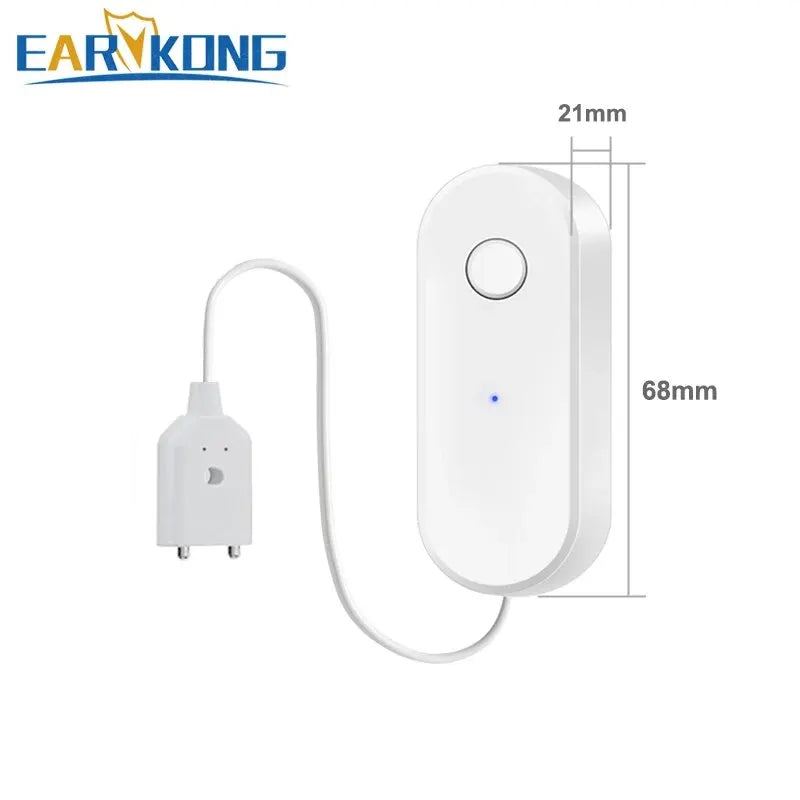 Détecteur de Fuite d’Eau WiFi Tuya – Capteur d’Inondation Connecté avec Alerte Instantanée et Surveillance Smart Life