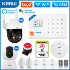 KERUI W181 – Système d’Alarme Maison Connecté WiFi & GSM Tuya avec Détecteur de Mouvement, Capteur de Porte et Compatibilité Caméra IP