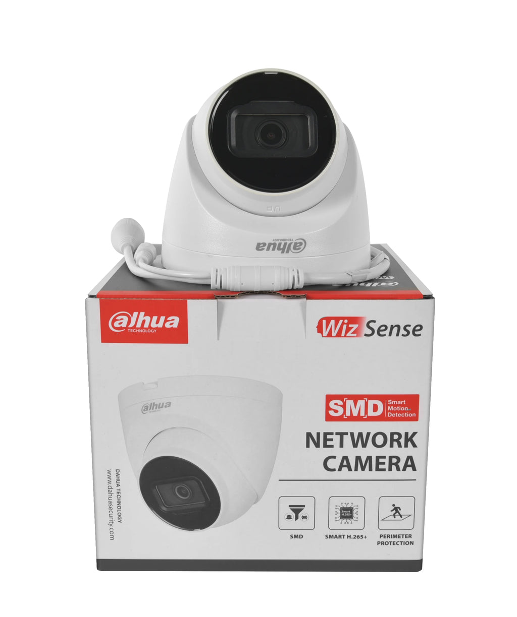 Caméra de Surveillance Dahua WizSense 4MP / 8MP 4K PoE – Détection Humaine, Vision Nocturne 30 m, Micro et Slot SD
