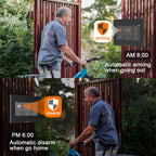 ACJ H501 - Sistema de alarma Maison Connecté WiFi + GSM 2G, Kit Seguridad Sans Fil 433 MHz con Captores y Control Tuya / Alexa 