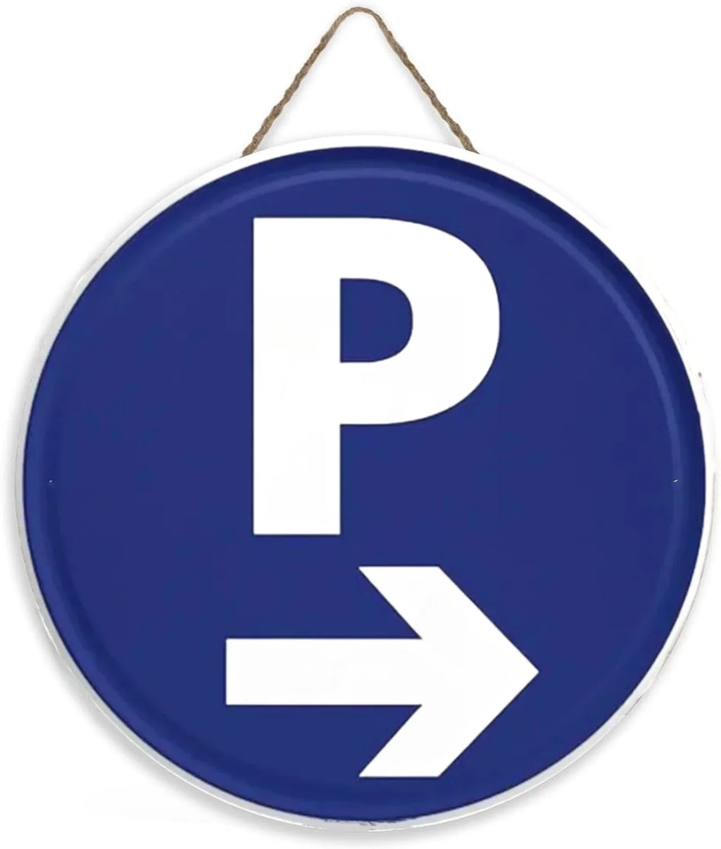 Panneau Rond en Bois “Propriété Privée – Accès Interdit – Vidéosurveillance” – Decoración Murale Seguridad para Cour, Jardin et Allée 