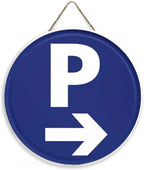 Panneau Rond en Bois “Propriété Privée – Accès Interdit – Vidéosurveillance” – Decoración Murale Seguridad para Cour, Jardin et Allée 