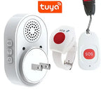 TOPVICO Pulsera SOS WiFi Tuya – Sistema de alerta de urgencia para personas mayores con buscapersonas sin filtro y notificaciones Smartphone