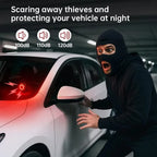 Awapow Alarma Antivol para Coche con Captador de Vibración - Sistema de Protección Recargable USB-C 120 dB para Automóvil