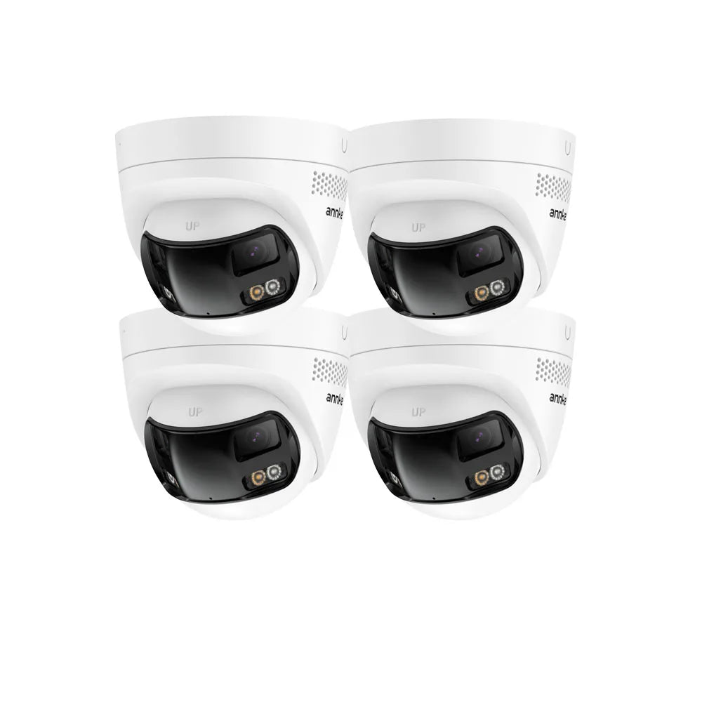 Caméra de Surveillance ANNKE 4K 8MP PoE à Double Objectif – Vision Panoramique 180°, Vision Nocturne Couleur, Audio Bidirectionnel et IP67