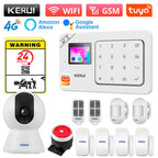 KERUI W184 – Sistema de alarma Maison Sans Fil 4G &amp; WiFi Tuya con Livraison Rapide desde Europa, Kit de Seguridad Conectado Anti-Intrusión 
