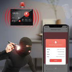 Système d’Alarme Maison Connecté Tuya WiFi 4G Earykong ER-G74 – Écran Tactile, Sirène, Contrôle App, Compatible Alexa et Google