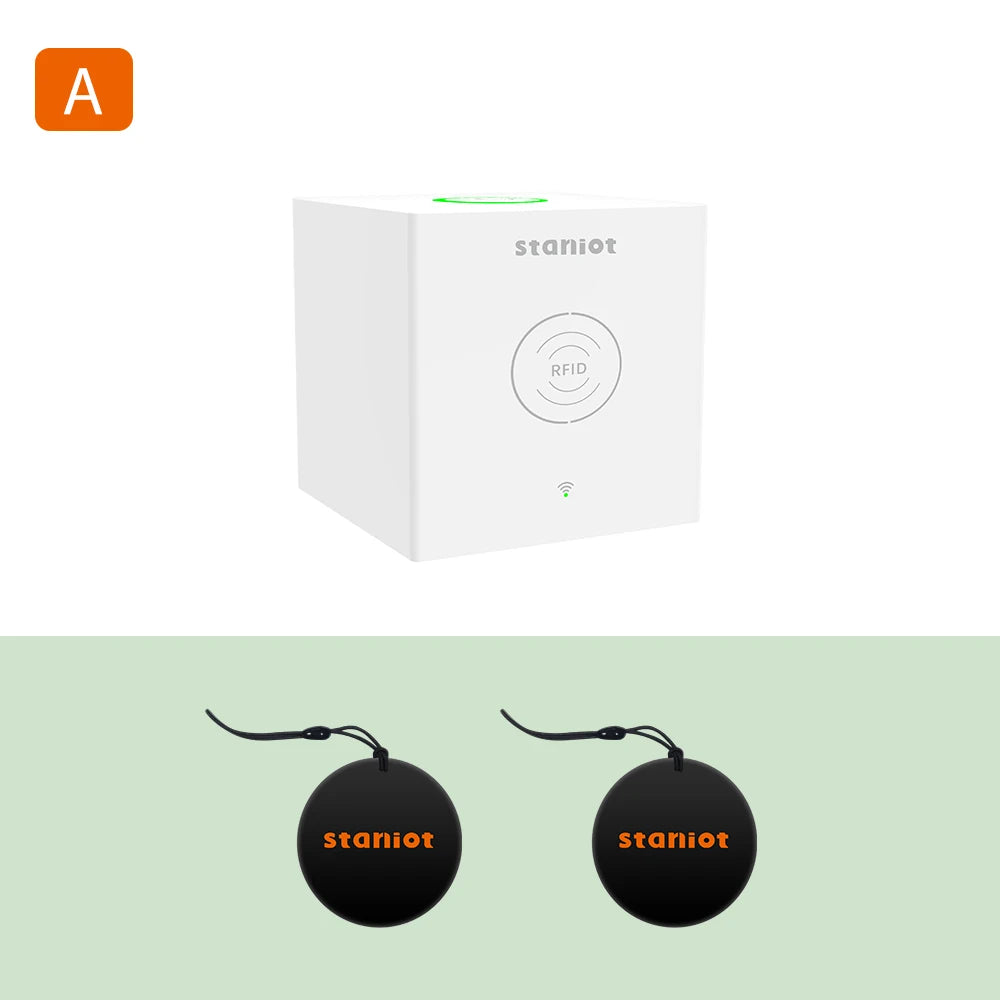 Staniot SecCube 3 H320 WiFi – Système d’Alarme Maison Tuya avec Sirène Intégrée, RFID et Contrôle par Application