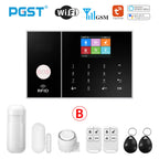 Sistema de alarma Maison Connecté PGST WiFi + GSM con captadores de puerta y movimiento – Central inteligente compatible con Tuya, Alexa y aplicaciones móviles