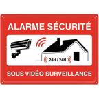 Panneau de Sécurité en Aluminium Renforcé – Vidéosurveillance, Propriété Privée, Accès Interdit pour Entrepôt et Locaux Professionnels