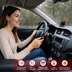 Awapow Alarma Antivol para Coche con Captador de Vibración - Sistema de Protección Recargable USB-C 120 dB para Automóvil