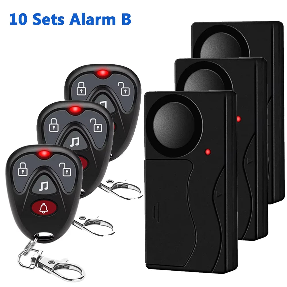 Awapow Alarme Antivol à Vibration 110 dB avec Télécommande – Protection Sans Fil pour Voiture, Camping-Car, Moto et Vélo