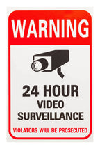 Panneau Métallique “Maison Sous Vidéosurveillance 24h/24” – Señalización de seguridad exterior duradera y decorativa 