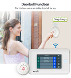 SMARSECUR TY-106 – Sistema de Alarma Casa Conectado WiFi &amp; GSM 2G/4G, Pantalla Táctil 4,3", RFID, Compatible con Tuya, Alexa y Google Assistant 