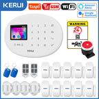 KERUI W202 – WLAN- und GSM-Hausalarmsystem ohne Filter, sichere Verbindung mit Bewegungsmelder und Tür-/Fensterschutz 