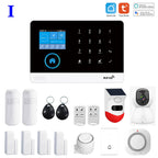 Sistema de alarma Maison TAIBOAN WiFi + GSM Tuya 433 MHz con pantalla y sirena – Central de alarma sin filtro inteligente 