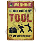 Panneau Vintage CCTV en Métal 20 x 30 cm – Plaque Murale “Vidéosurveillance 24h” pour Bar, Garage, Café et Maison