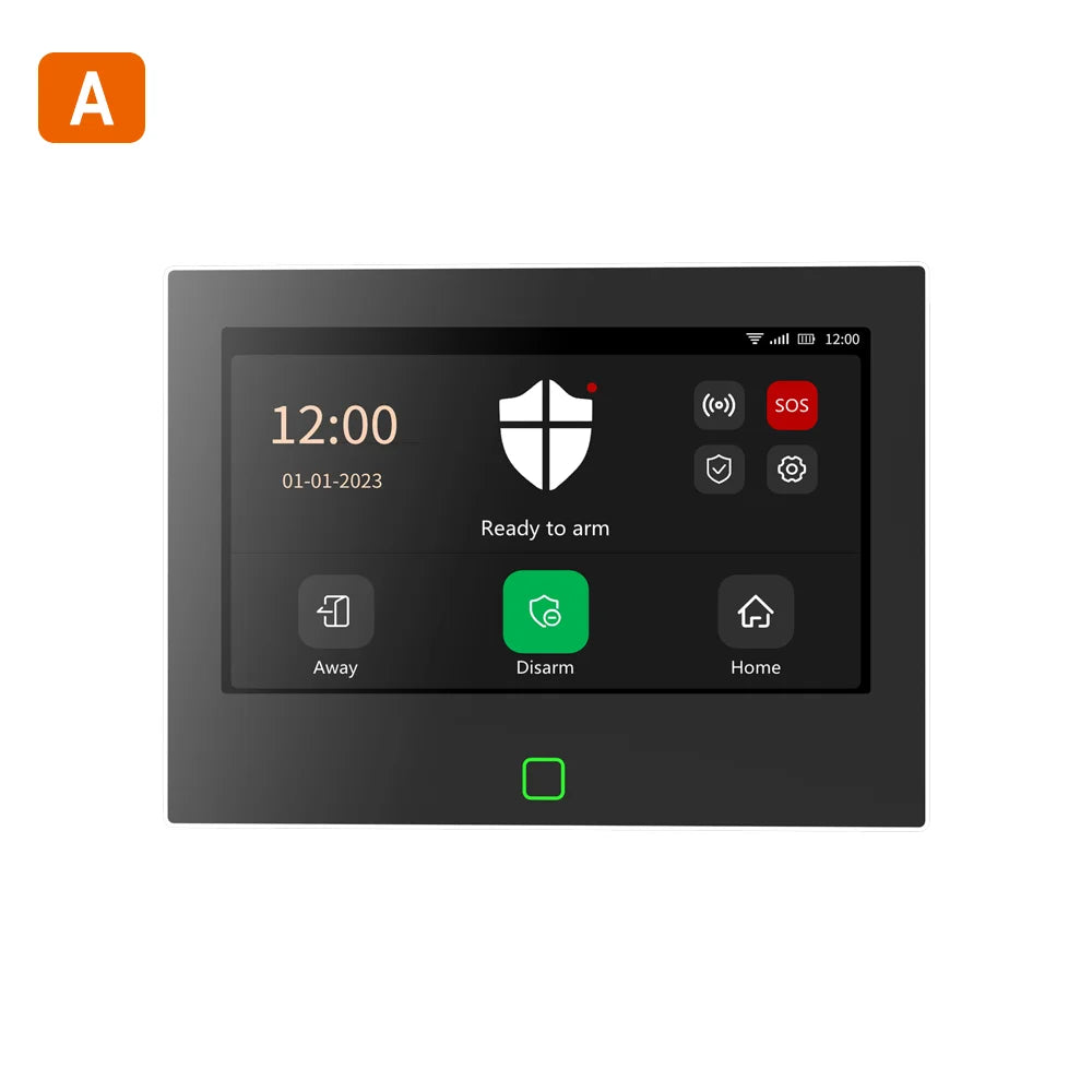 Staniot SecPanel 7 H700-4G - Sistema de alarma casa conectado 4G y WiFi con pantalla táctil de 7", Sirène 115 dB, batería 5000 mAh, compatible con Tuya 
