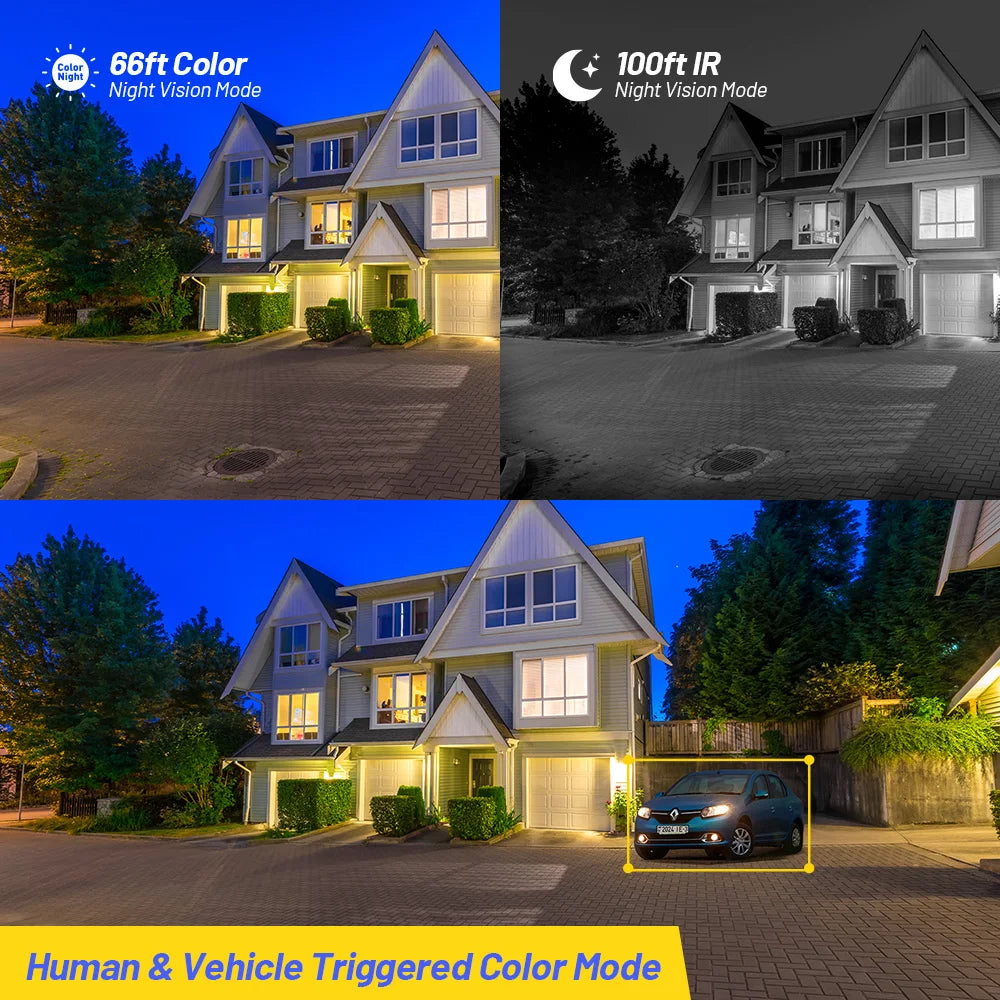 Caméra de Surveillance ANNKE C800 4K PoE 8MP – Caméra Extérieure IK10 Antivandale avec Double Éclairage Intelligent et Micro Intégré