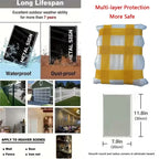 Panneau Métallique “Maison Sous Vidéosurveillance 24h/24” – Señalización de seguridad exterior duradera y decorativa 