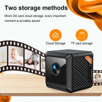 Mini Caméra de Surveillance WiFi W02 1080P avec Vision Nocturne – Caméra de Sécurité Intérieure et Extérieure IP66, Batterie Intégrée