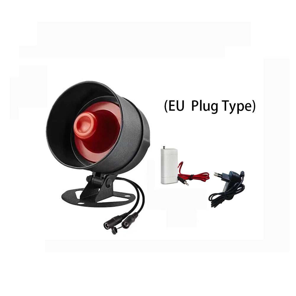 Sirène Extérieure Sans Fil 433 MHz 110 dB con Flash Stroboscopique – Alarma Étanche Haute Puissance pour Maison et Commerce